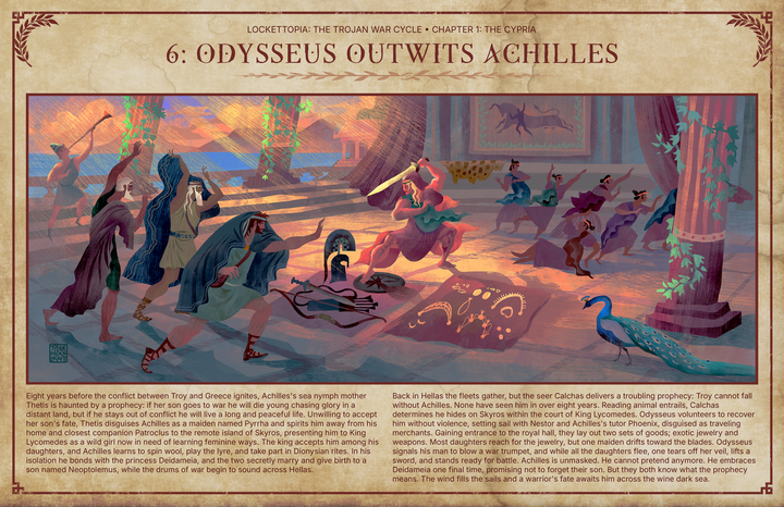 6 Odysseus Outwits Achilles | Art print