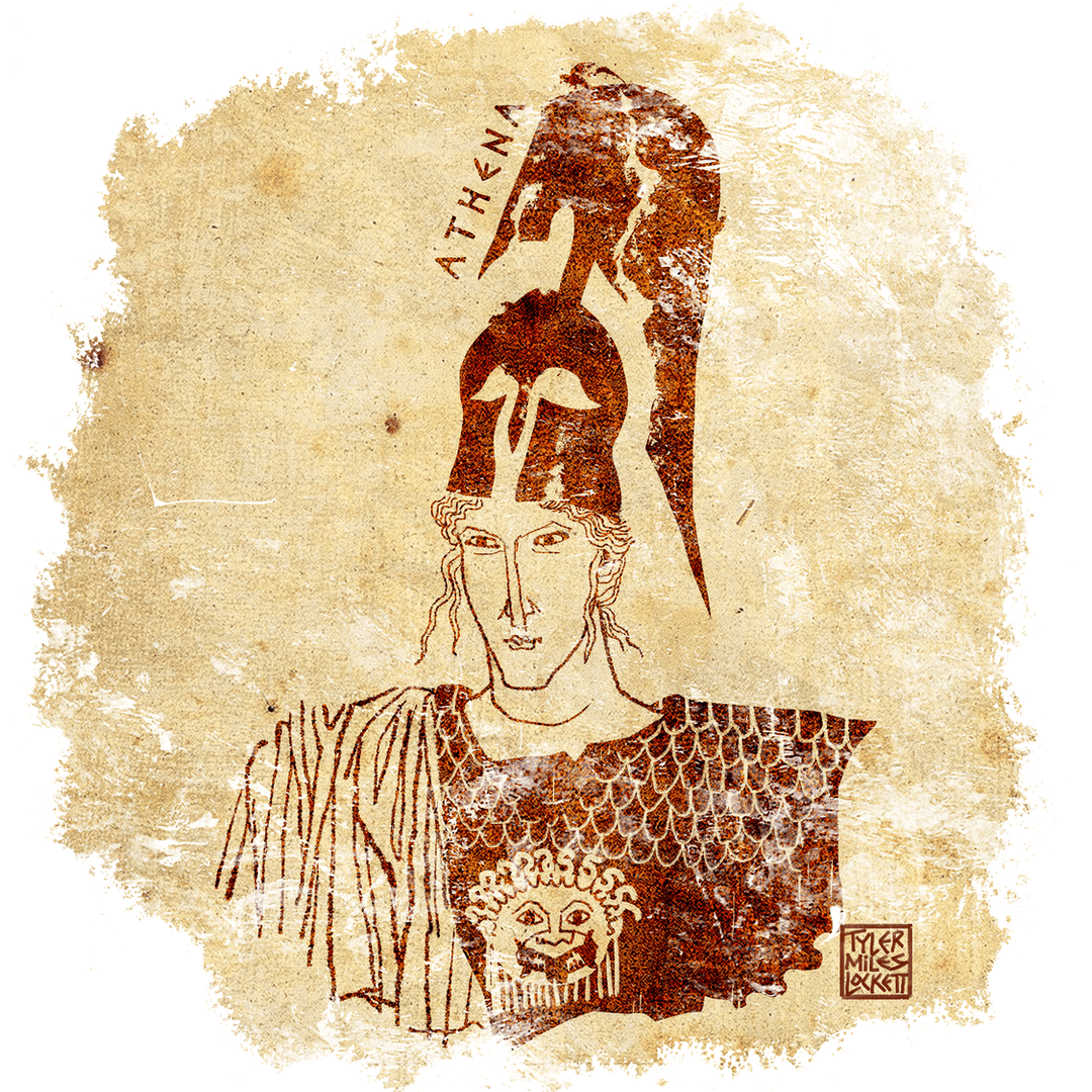 1: Athena, goddess of wisdom | Art print