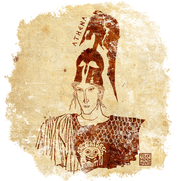 1: Athena, goddess of wisdom | Art print