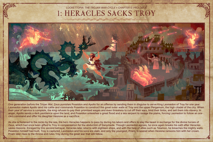 1 Heracles Sacks Troy | Framed art print