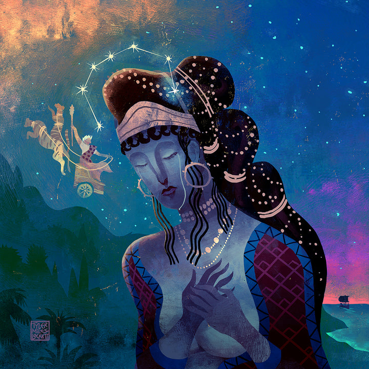 7: Abandonment of Ariadne | Framed art print