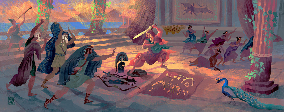 6 Odysseus Outwits Achilles | Sticker
