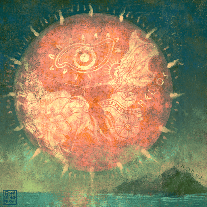 2: Helios Sun God | Framed art Print