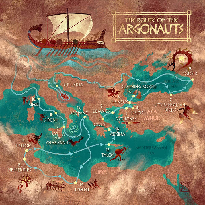 16: The Route of the Argonauts | Art print
