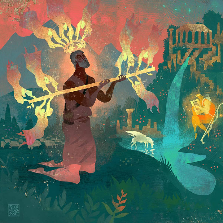 4: Hesiod: poet of the muses | Art print