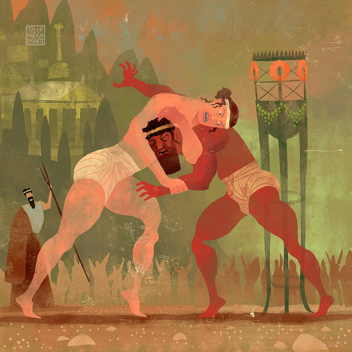 6: Wrestling Peleus | Art print