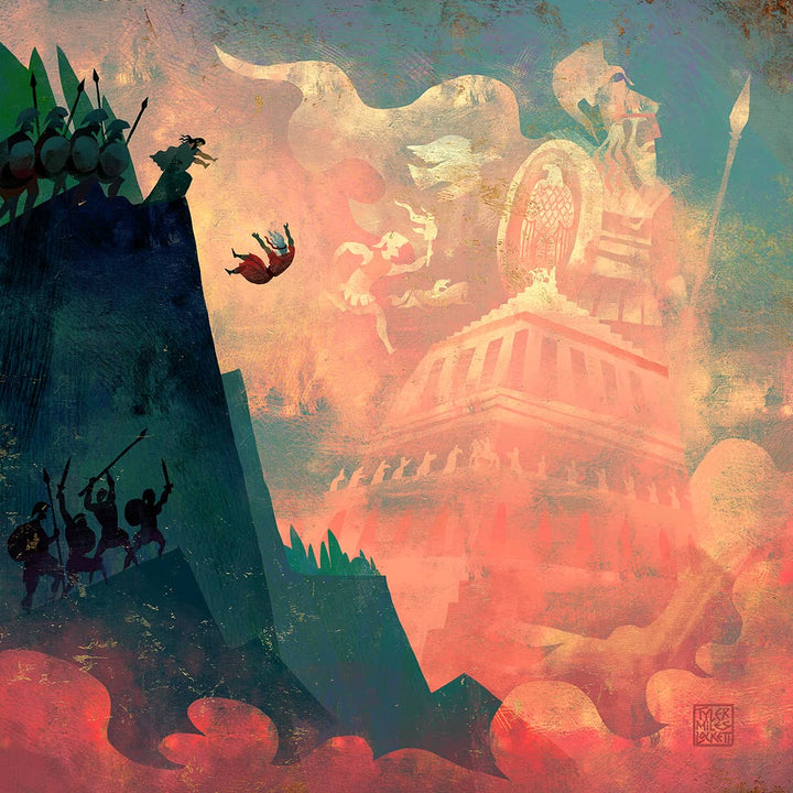 12: Death of Theseus | Art print