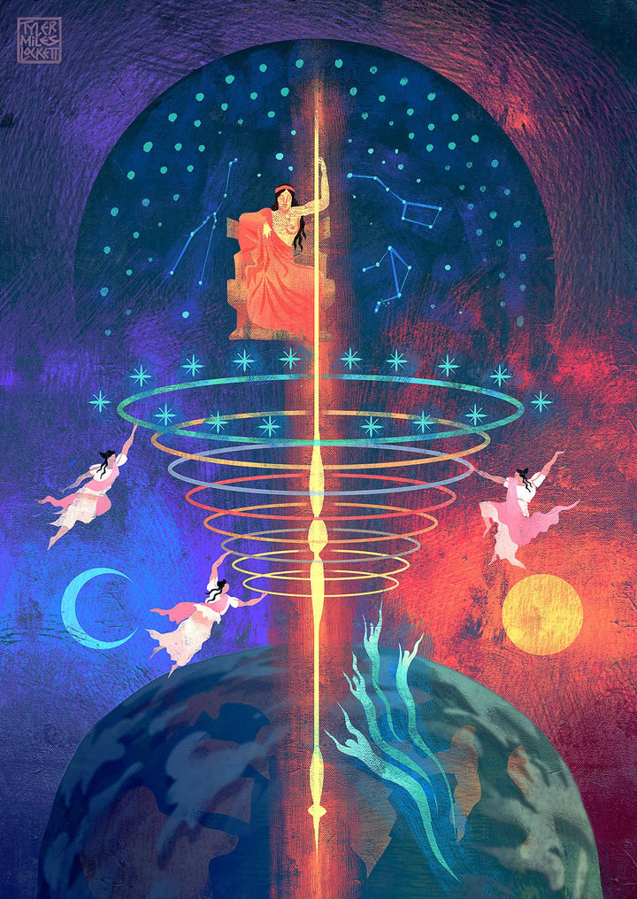 The Spindle of Necessity | Framed art Print