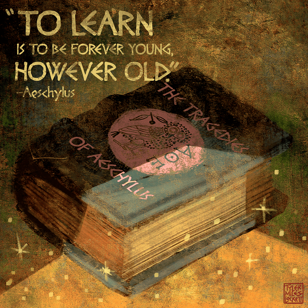 1: Aeschylus Quote | Sticker