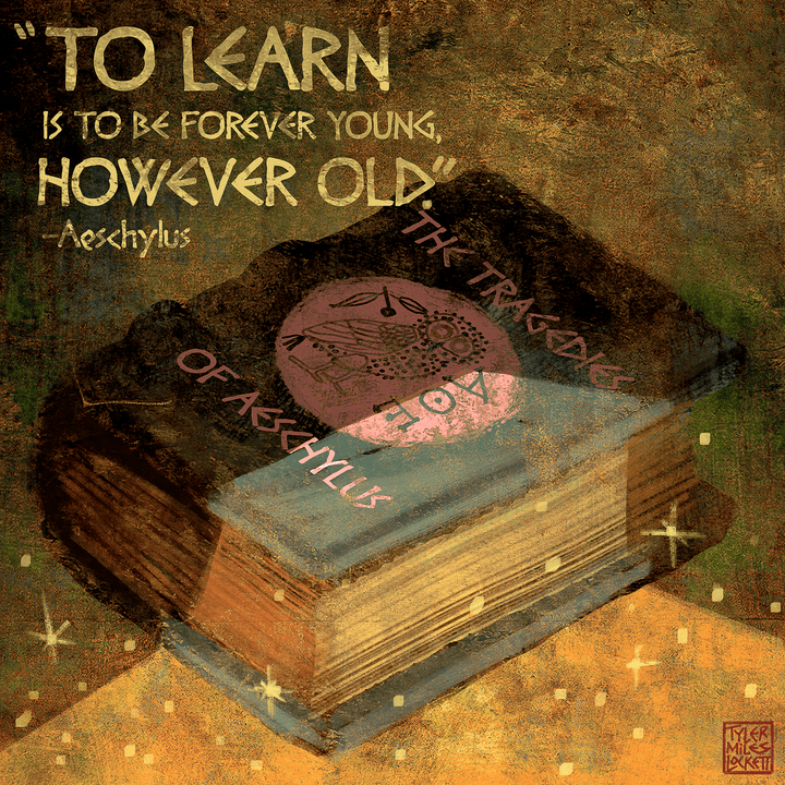 1: Aeschylus Quote | Sticker