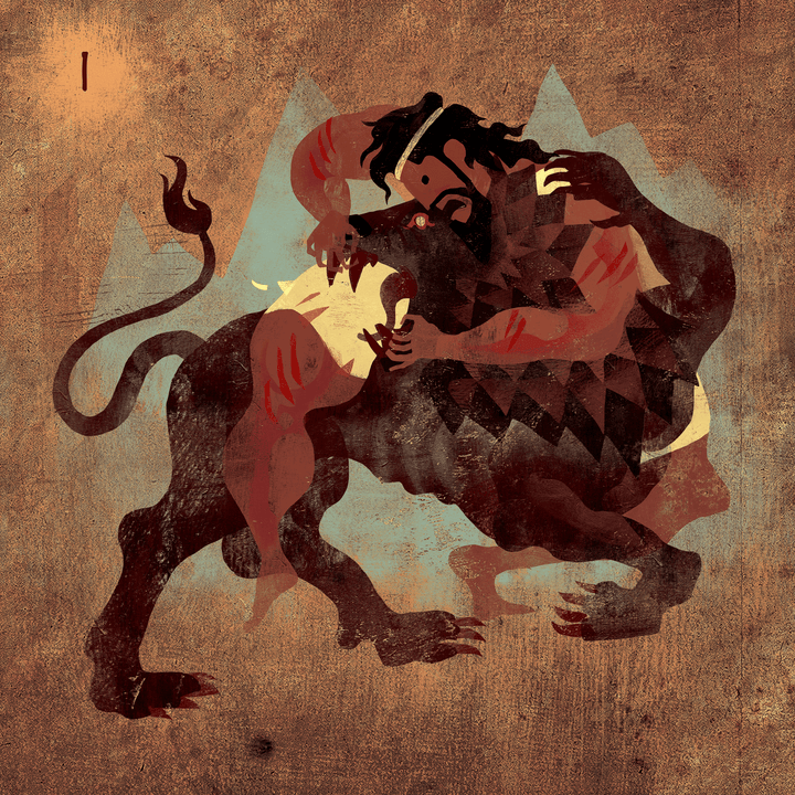 5: Nemean lion Labor 1 | Art print