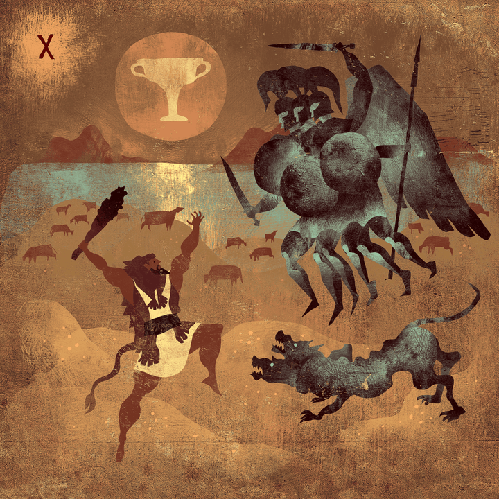 14: Cattle of Geryon (Labor 10) | Art Print