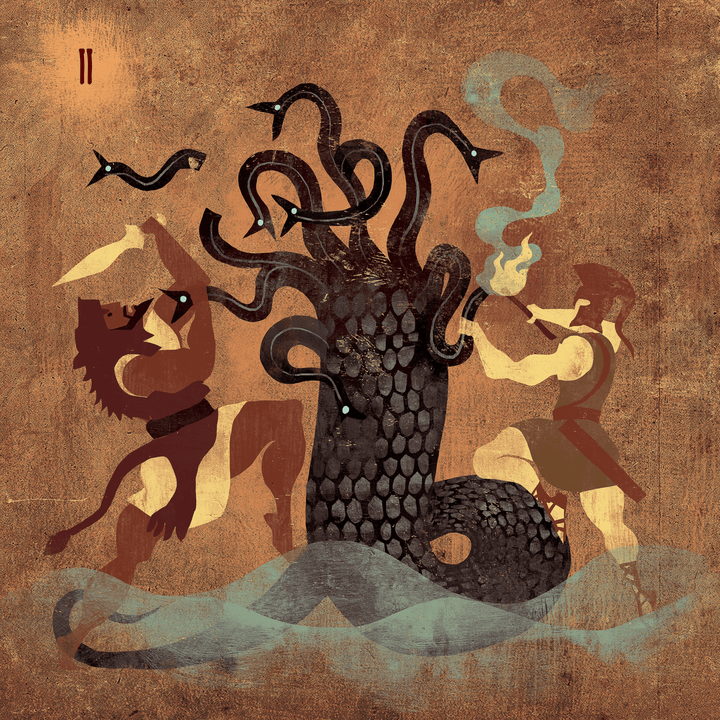 6:  Learnaean hydra Labor 2 | Art print
