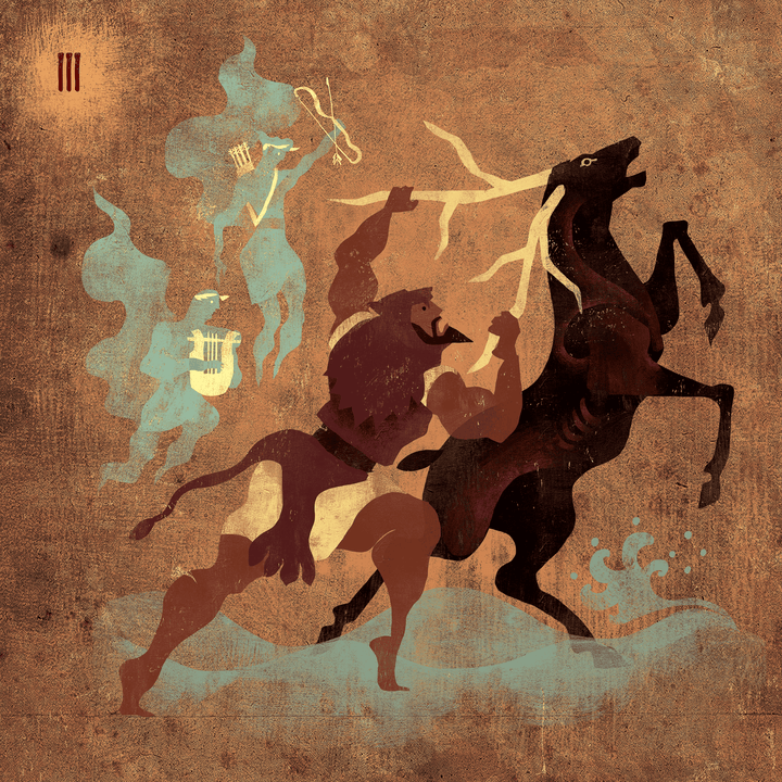 7: Ceryneian hind (Labor 3) | Art print