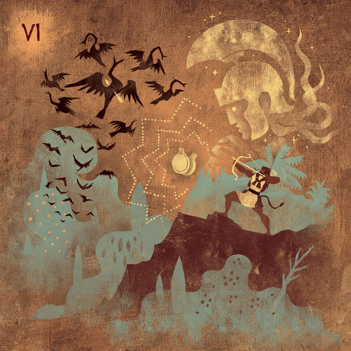 10: Stymphalian birds (Labor 6) | Art print