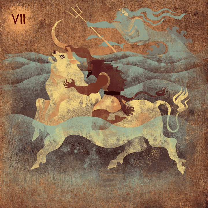 11: Cretan bull (Labor 7) | Art print