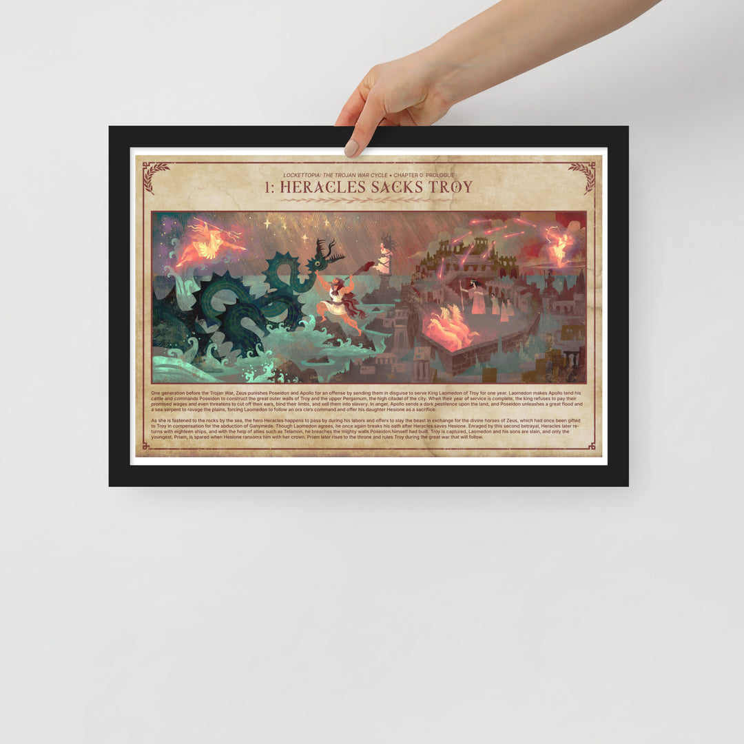 1 Heracles Sacks Troy | Framed art print