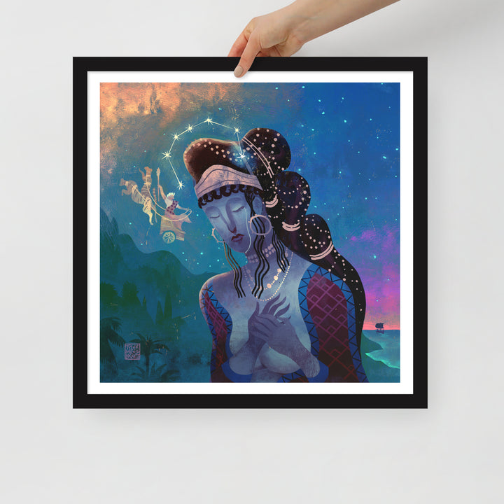 7: Abandonment of Ariadne | Framed art print