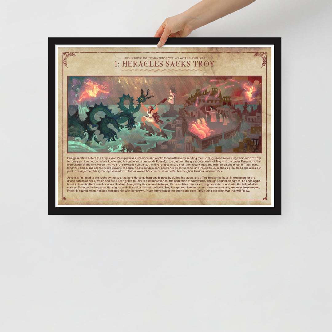 1 Heracles Sacks Troy | Framed art print