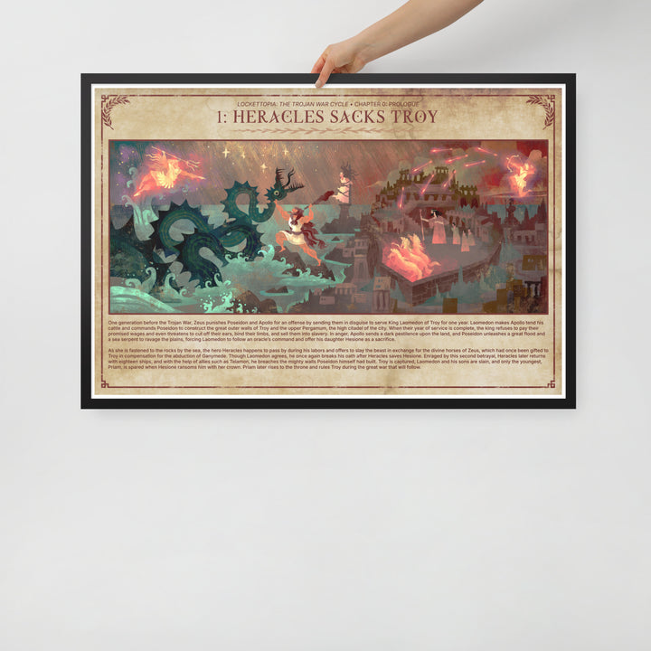 1 Heracles Sacks Troy | Framed art print