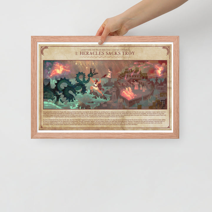 1 Heracles Sacks Troy | Framed art print