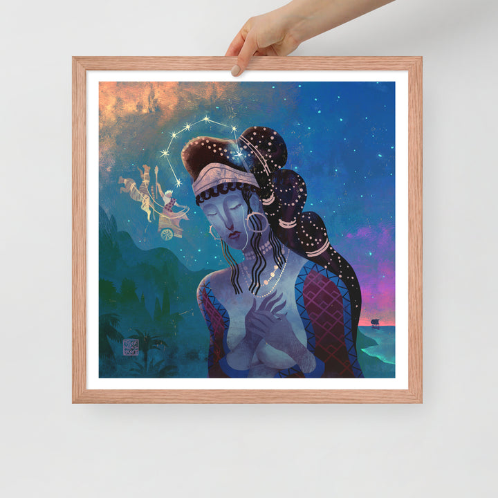 7: Abandonment of Ariadne | Framed art print