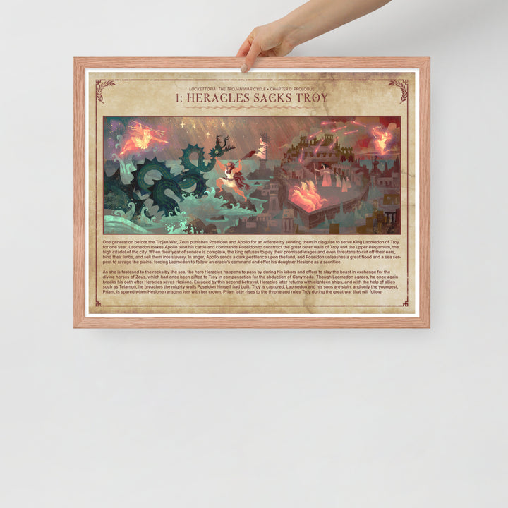 1 Heracles Sacks Troy | Framed art print