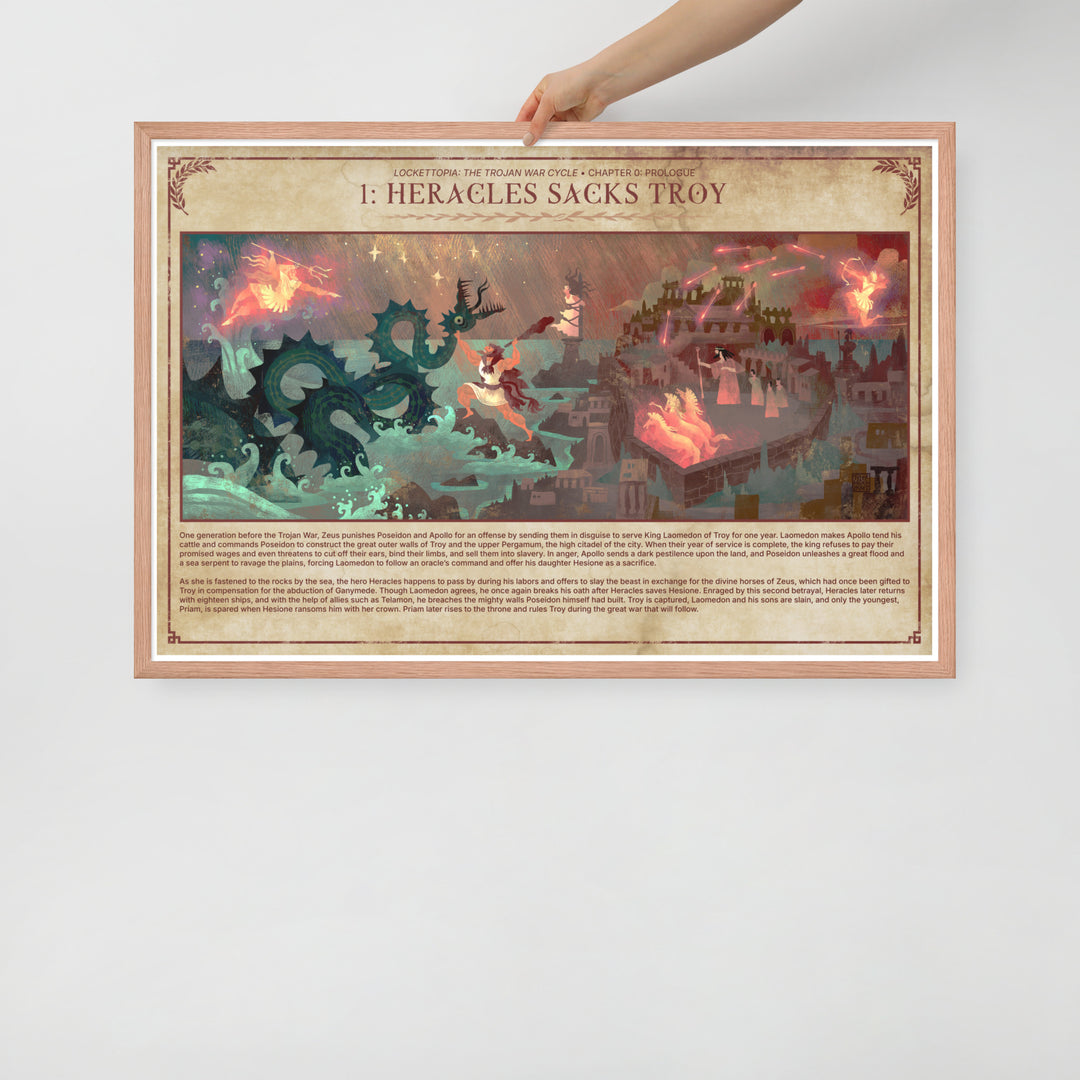 1 Heracles Sacks Troy | Framed art print