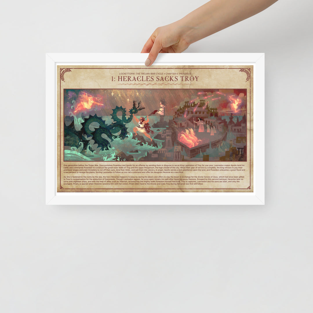 1 Heracles Sacks Troy | Framed art print