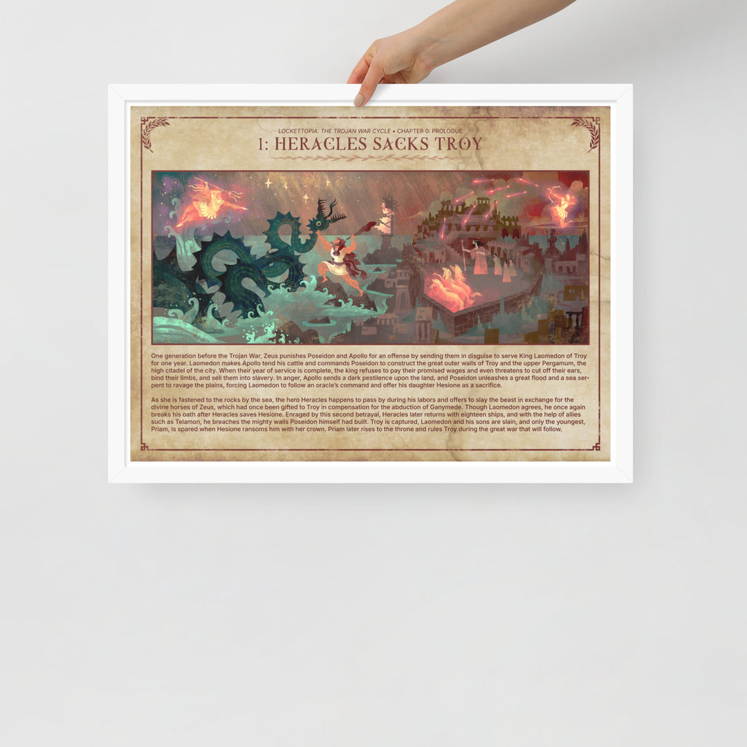1 Heracles Sacks Troy | Framed art print