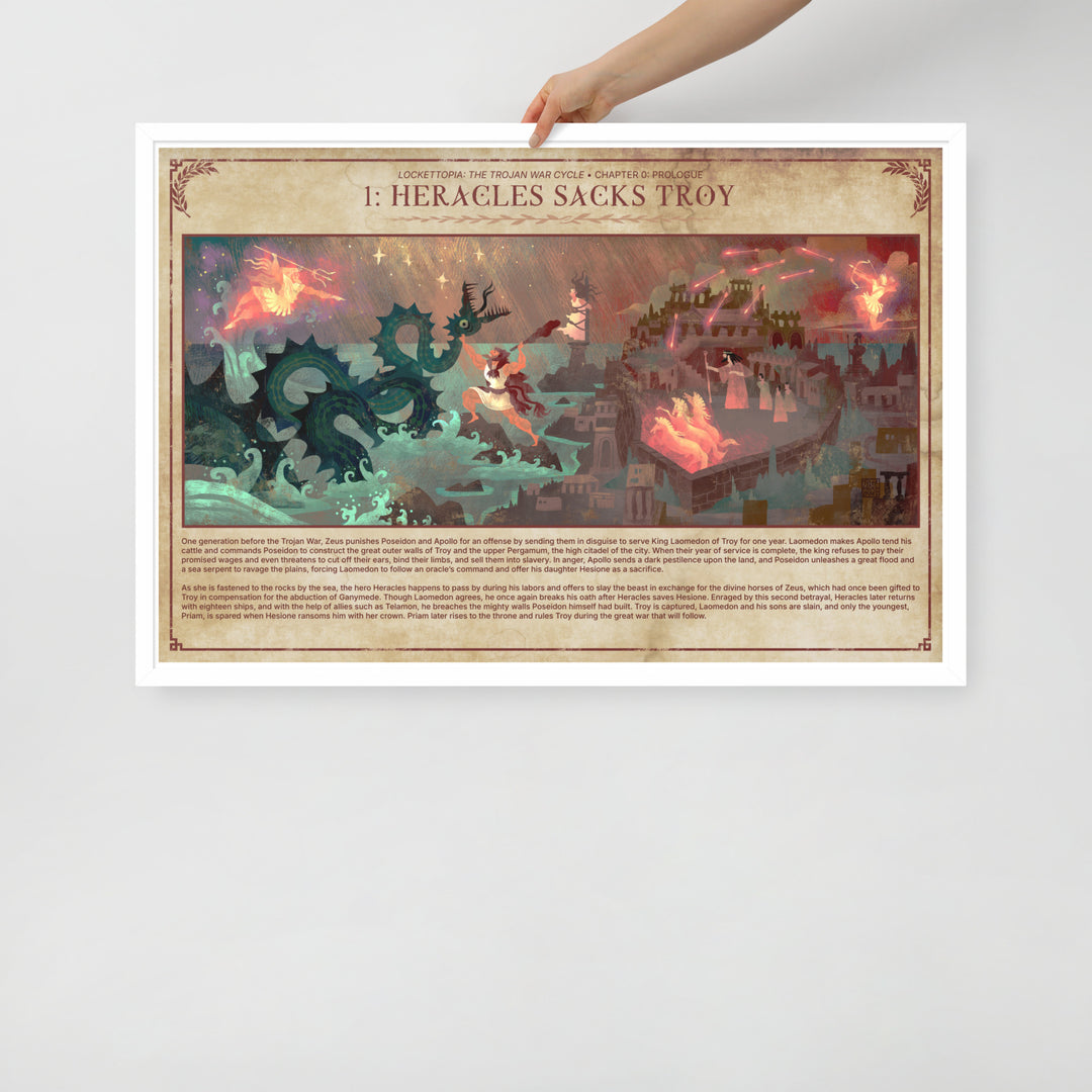 1 Heracles Sacks Troy | Framed art print