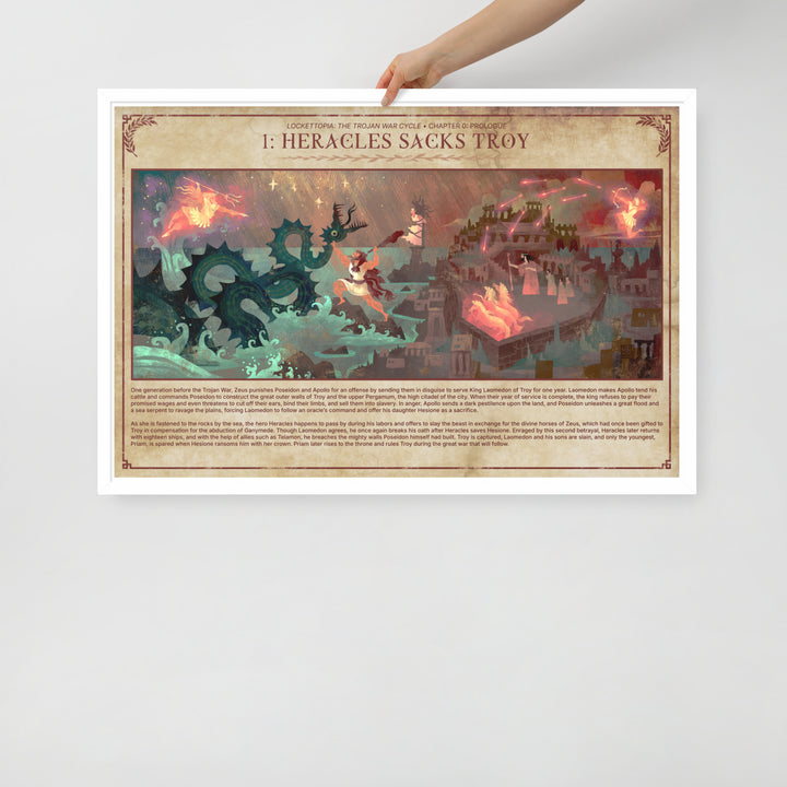 1 Heracles Sacks Troy | Framed art print