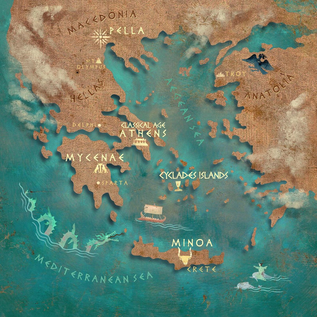 2: Map of Hellas | Art print