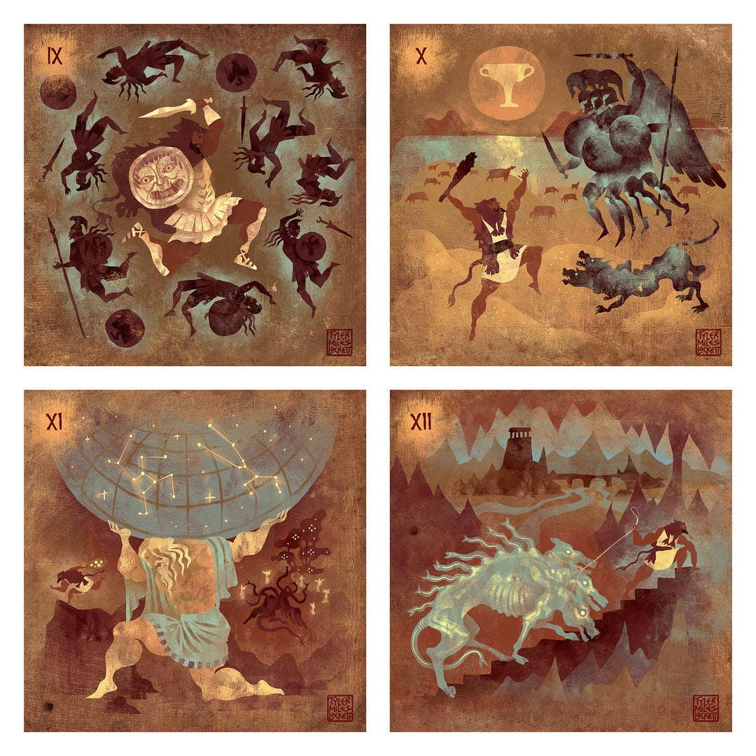 Heracles Labors 9-12 | Sticker