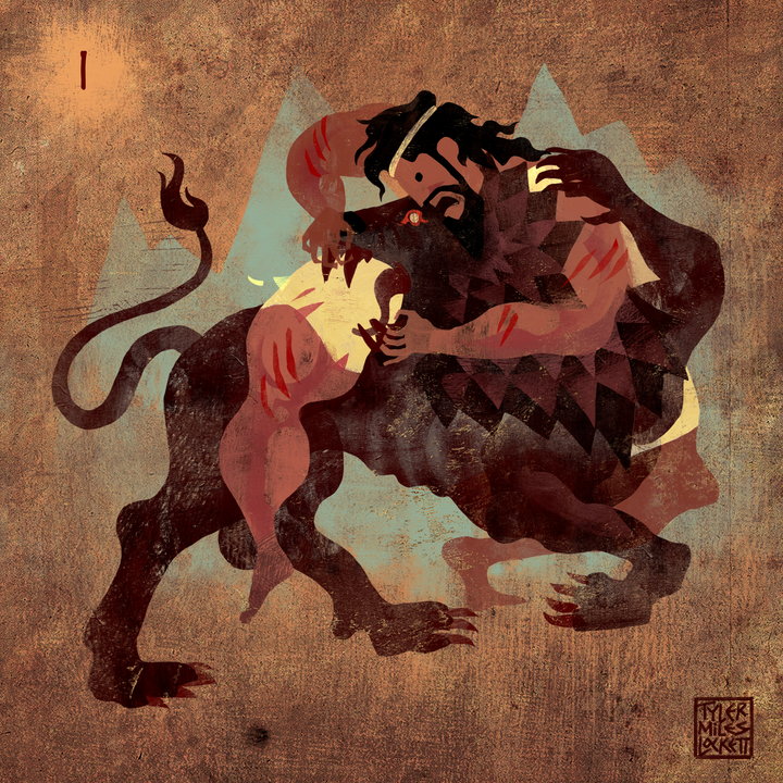 5: Nemean lion Labor 1 | Sticker