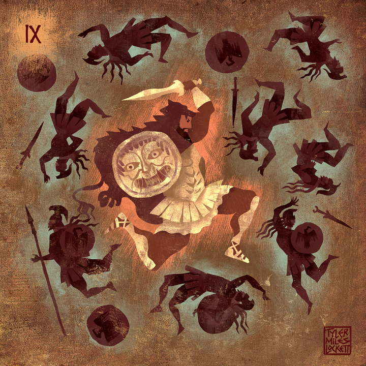 13: Girdle of hippolyta (Labor 9) | Framed art Print